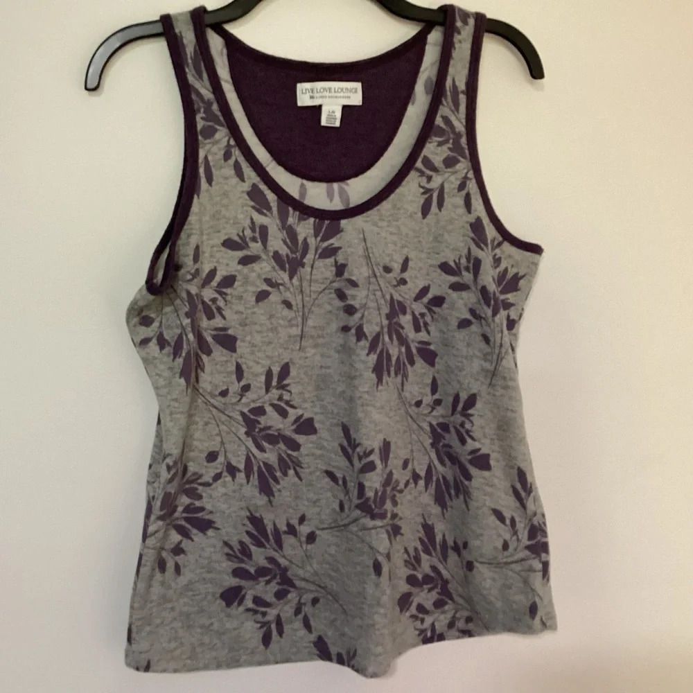 Live Love Lounge By Karen Neuburger Tank Top Large